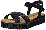 SANDALIA SRA. RAFIA NEGRO . Refresh 72730, Sandalia Mujer, Negro, 38 EU