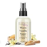 Warm Vanilla Sugar Linen Mist Spray - Room Refresher & Bedding Freshener for Pillows, Sheets & Egyptian Cotton Linens - Essential Oil Spray for Home (8 oz)