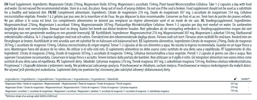 Best Immune Fortgeschrittener dreifacher Magnesiumkomplex Perfekte Proportionen Magnesiumcitrat L-Ascorbat Oxid 100 Vegane Kapseln Naturprodukt