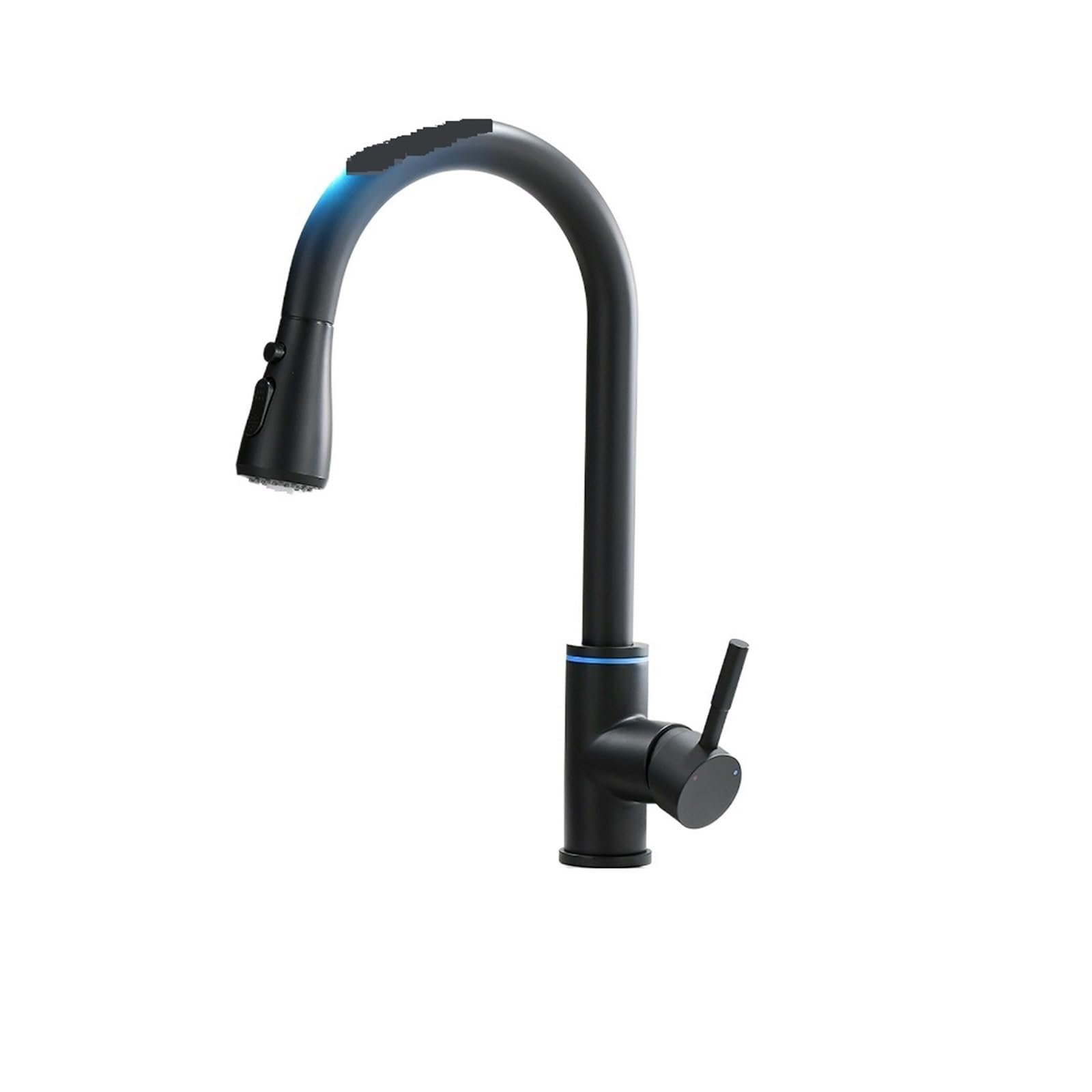HADECOLL Pull-Out Faucet Smart Touch Kitchen Led Faucets Crane For Sensor Kitchen Water Tap Sink Rotate Touch Faucet Water Mixer Tap Easy To Install,1070-Black