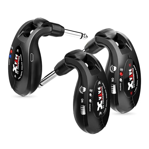 Xvive U2 Dual Transmitter Digital Wireless Guitar System，1*Receiver+2*Transmitters