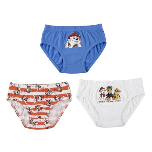 Paw Patrol Lot de 3 Boxers en Jersey Simple pour Enfant, Doux et Confortable, Multicolore, 2-3 Ans