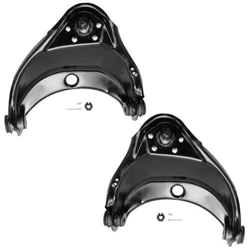 Image of Detroit Axle - Front End 15pc Suspension Kit for Chevy GMC Tahoe Yukon | C1500 C2500 Upper Control Arms w /Ball Joints Lower Ball Joints Sway Bars Tie Rods Idler Pitman Arm Sleeves Idler Bracket
