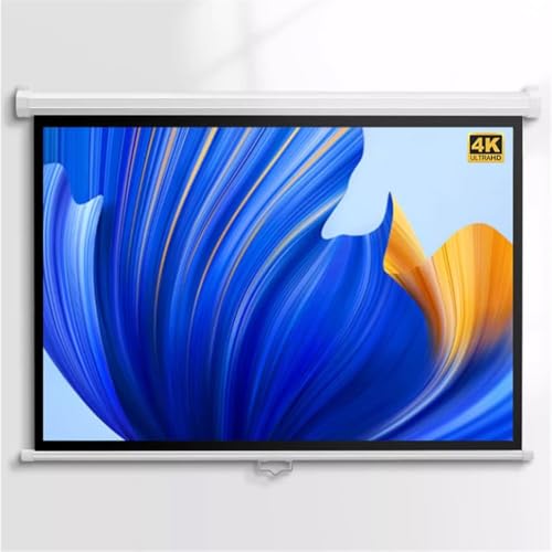 Pantalla de proyección manual 60 pulgadas para pared miniatura 1