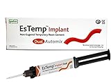 ESTEMP Automix Extra Strong Repair Paste for Crowns, Bridges, Inlay, Onlays, Posts, Pins, Implants Self Curing Temporary Dental Repair Kit - 8 Mixers 1 x 8gr Cartridge