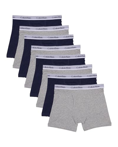 Image of Calvin Klein Kids Boys' Modern Cotton Boxer Brief Underwear 8-Pack