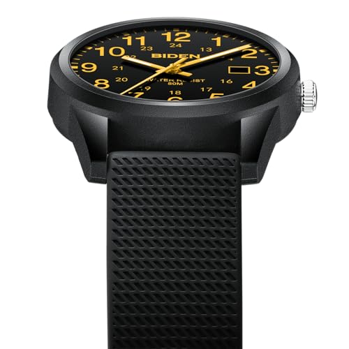 Image of LN LENQIN Mens Watches Analog Quartz Sports Unisex 30M Waterproof Nurse Watch for Men Women Medical Professionals Military Time with Second Hand Glowing Easy to Read Dial