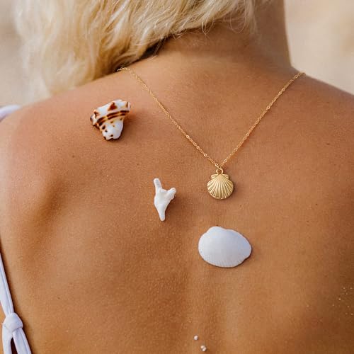 MYEARS Women Gold Necklace Pendant 14K Simple Dainty Chain Everyday Summer Beach Jewelry2