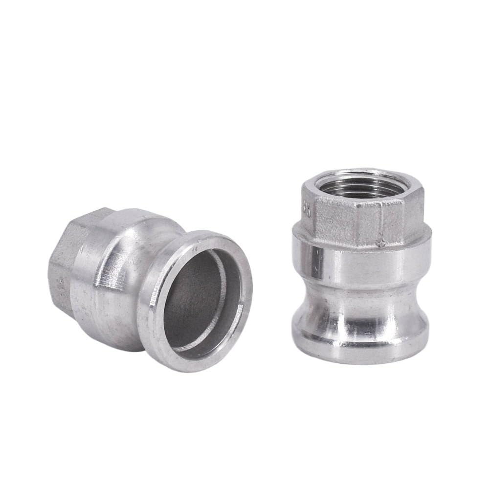 Acoplamiento de desconexión rápida Camlock hembra x enchufe tipo A, 1/2 "BSPT, ranura de leva inoxidable 304 for bombas de manguera Homebrew 3/4" 1 "2"(Color:316,Size:A_4")