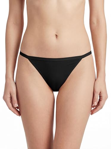 Image of Sexy Basics Womens String Bikini Briefs | 100% Cotton | No Show Underwear | Multi Packs & Colors