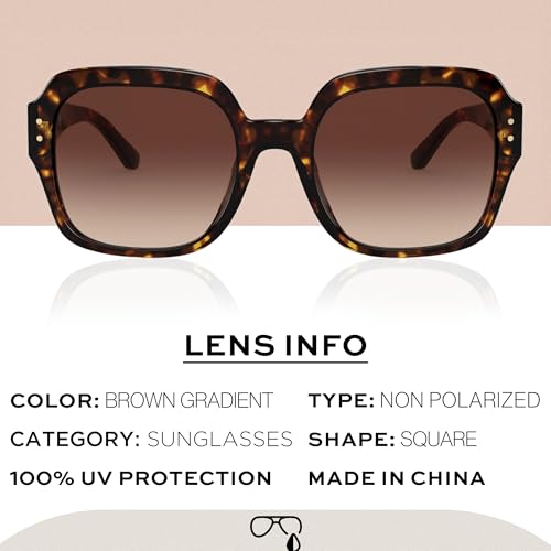 Tory Burch TY7143U SQUARE Shape Sunglasses with eSHADES Luxury Eyewear kit Bundle3