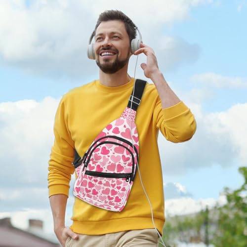 Bolsa de pecho cómoda e impermeable para proteger tus pertenencias con estilo rosa 6