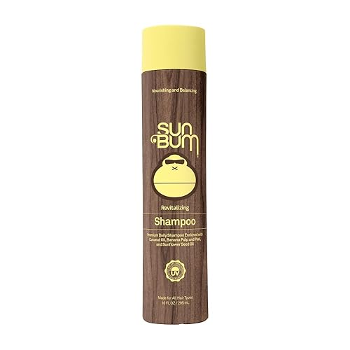 Sun Bum Champú revitalizante  Lavado de cabello hidratante vegano y libre de crueldad animal hidratante y mejora el brillo  10 onzas