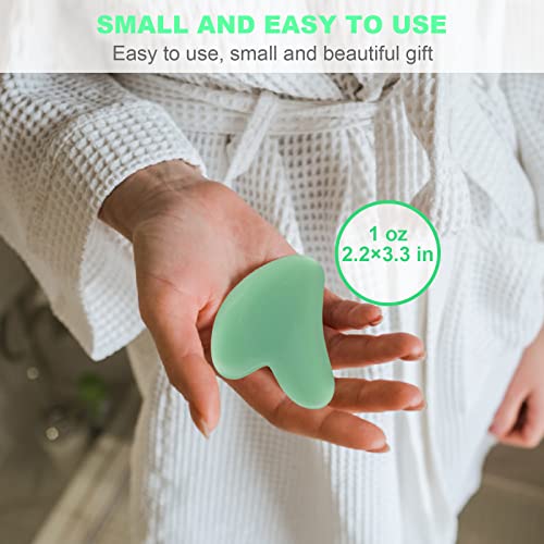Jocule [2-Pack] Gua Sha Facial Tools, Unbreakable Natural Guasha Tool Upgrade Gua Sha Stone, Face Sculpting Tool, Massager Tool, For Face/Leg/Foot Skin Care Massage, For Body Spa. #TOP5