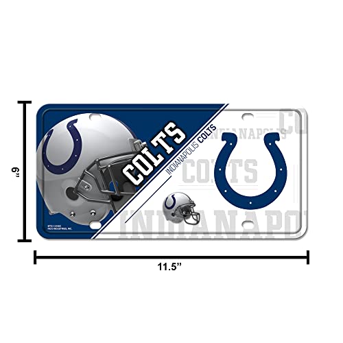 Rico Industries NFL Indianapolis Colts Unisex Indianapolis Colts Nummernschild Metalindianapolis Colts Nummernschild Metall, Team-Farbe, Einheitsgröße (6734548506)