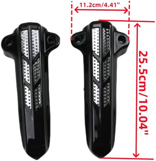 Motorcycle Acsessories Front Lower Fork Leg Slider Covers for Harley Touring Road King Street Glide Ultra Limited FLHT FLHX FLHR 2014-2022 (Black)