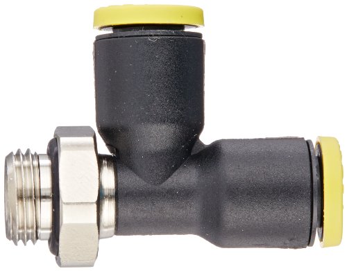 Image of Legris 3193 06 10 Nylon & Nickel-Plated Brass Push-to-Connect Fitting, Run Tee, 6 mm Tube OD x 1 /8 inch BSPP Male