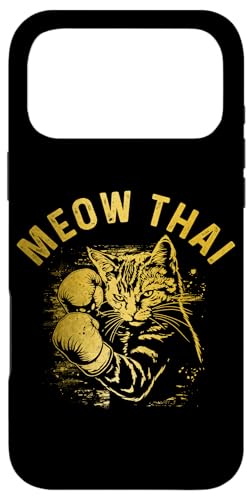 Meow Thai Funny G^C {NVO L iZ MMA {NT[ X}zP[X iPhone 17 Pro Max p