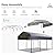 MFSTUDIO Carport 10x15 ft, Outdoor Heavy Duty Metal Shed Carports, Metal Garage Car Shelter Shade Car Port with Galvanized Roof, Frame and Bolts for Cars, Truck and Boats