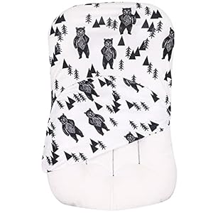 Baby Loungers Cover, Bear Newborn Lounger Cover, Baby Nest Cover for Boys, Removable Slipcover for Infant Padded Lounger…