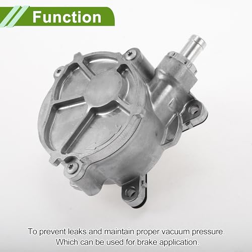 Bomba de Vacío para Frenos N.o 95511005002, Bomba de Vacío para Motor para Porsche Cayenne 2011-2017 3.6L V6, Aleación de Aluminio, Tono Plateado, 1 Unidad miniatura 5