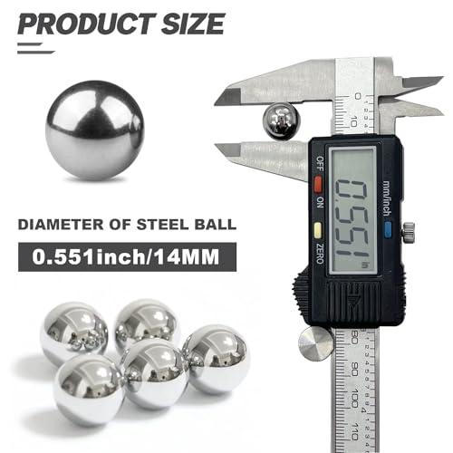 Image of 14mm Ball Bearing Solid Steel Bearing Balls Precision Balls - 20 Pieces