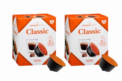 Café en Cápsulas Classic Hacendado (compatible con dolce gusto) 16 cápsulas - Pack 2