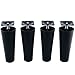 Homend Plastic Sofa Legs, 4 Pack Sofa Legs Replacement Furniture Sofa Legs with Mounting Plates Screws Chair/Couch/Loveseat/Cabinet M8 Thread (Metric 8mm) Compatible for IKEA Or US Made Furniture/Beds