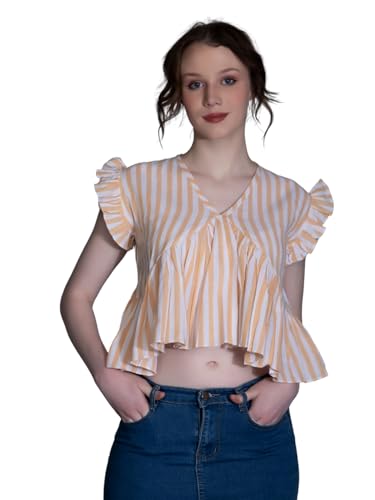 Image of DHRUVI TRENDZ Women's Cotton Regular Fit Top