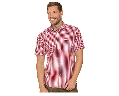 Stockerpoint Homme Hemd Renko3 Trachtenhemden Not Applicable, Rouge (Rot Rot), X-Large