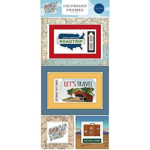 Carta Bella Paper Co. Road Trip 6x13 Chipboard Frames