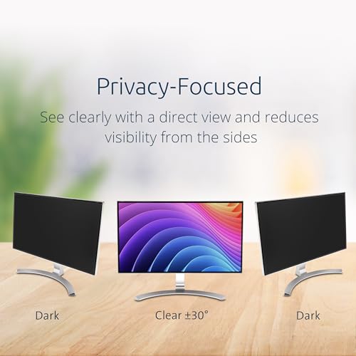 Image of Kensington MagPro 23 Inch Magnetic Computer Privacy Screen for Desktop, Removable 16:9 Computer Privacy Filter, Anti-Glare Blue Ray Reduction, Compatible with Slim Bezel Monitors, K55422WW