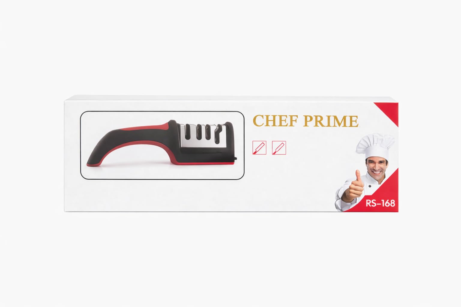AKSU Chef Profesyonel Bıçak Bileyici 4 Fonksiyonlu makas ve bıçak bileyici RS‑168