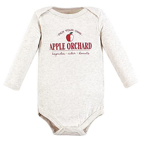 Image of Hudson Baby baby-boys Cotton Long-sleeve Bodysuits 5-pack