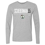 500 LEVEL Baylor Scheierman Boston Celtics Long Sleeve Shirt - Baylor Scheierman Boston Celtics Elite WHT (Heather Gray, X-Large)