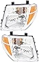 For Nissan Frontier 2005-2008/Pathfinder 2005 2006 2007 Headlights Lamps Set Halogen Driver and Passenger Side