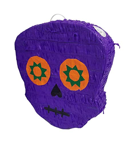 Traditional Day of the Dead Pinata | Sugar Skull â€œ Dia de Muertos â€œ PiÃ±ata | Mexican Calavera Decoration | Halloween Catrina Party Celebration | Cinco de Mayo Fiesta Supplies | Assorted Color