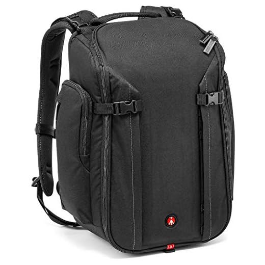 Manfrotto MB MP-BP-20BB Zaino PRO 20 per Reflex Obbiettivi e Laptop, Nero/Antracite