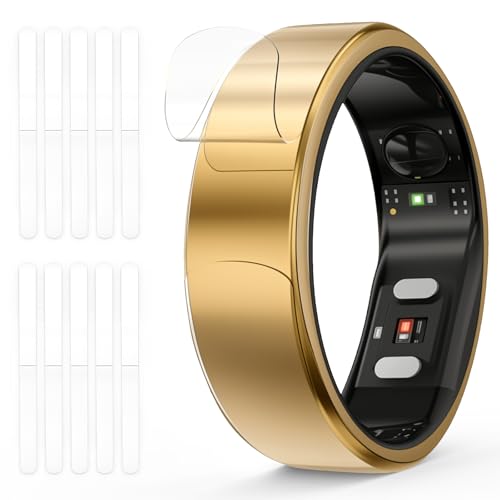 10 Pack Ultra Thin Invisible Protector Compatible with RingConn Gen 2 Gen 2 Air Smart Ring Full-Cover Wrap Scratch-Resistant Film Skin for RingConn Accessories (Size S for 6/7/8/9/10)