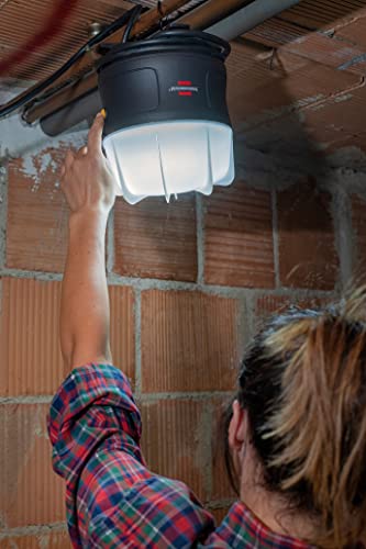 Brennenstuhl Mobiler 360° LED Akku Strahler, Baustrahler 30W (Arbeitsleuchte 3000lm, mit Li-lon Akku, max. Leuchtdauer 12h, Bauscheinwerfer für außen, IP54)