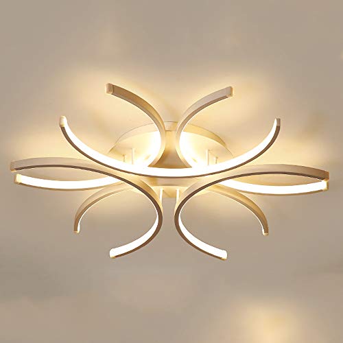 Preisvergleich Produktbild LED Deckenleuchte Dimmbar Mit Fernbedienung Deckenlampe Kinderzimmerlampe Minimalistische Metall Acryl Deckenbeleuchtung Für Esszimmer Leuchte Deckenlicht Leuchten Kinder Dekoratives Lampe (100CM)
