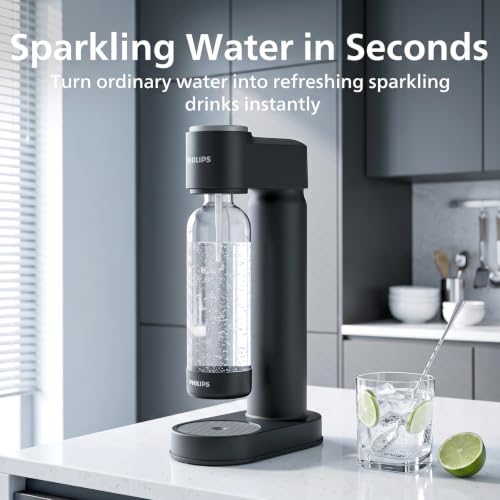 Image of Philips Sparkling Water Maker & Soda Streaming Machine, ADD4901BKOQ /37 (Pack of 2)
