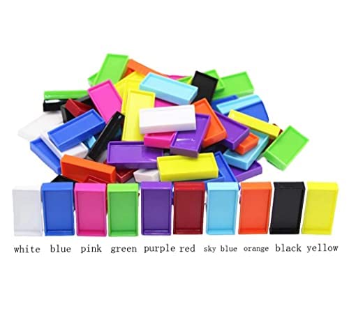 Leaffybezz Non-Toxic Building Blocks Set,Puzzles Learning Activity Puzzle Game for Kids Toys for Children Toys for 2,3,4,5 Years (Approx 100 Piece)(Plastic Domino Building Block) 3
