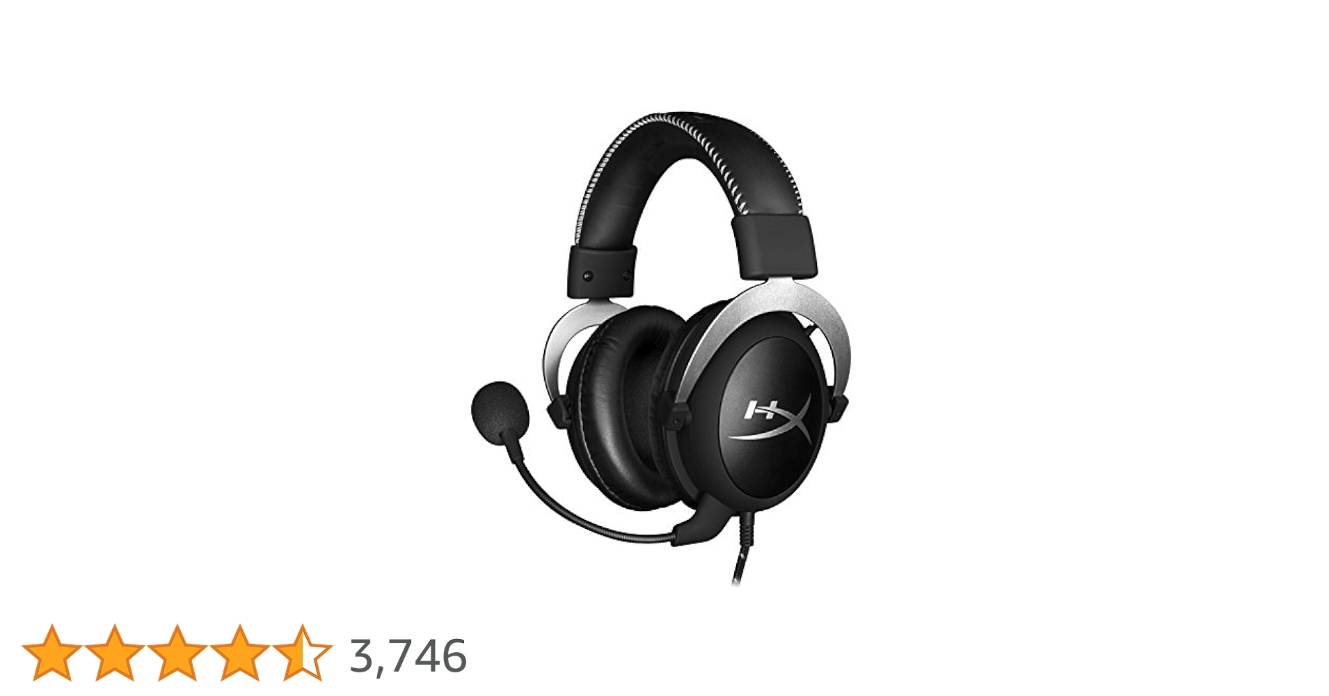 Amazon.co.jp: HyperX Cloud Silver ゲーミングヘッドセット