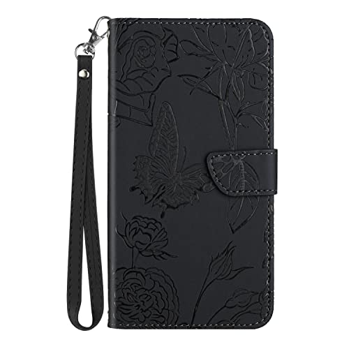 Mobile Phone Case for TCL 30 SE/30E/306/305, Butterfly and Flower Embossing Design