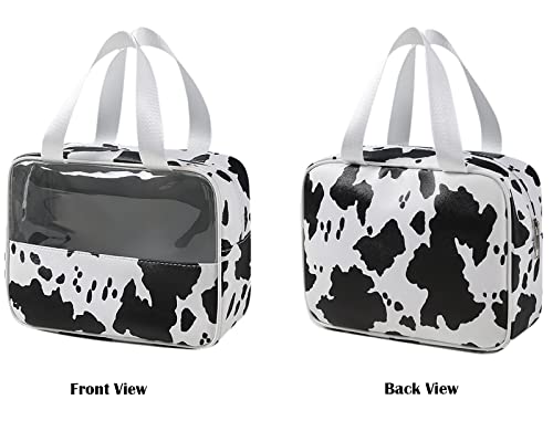 Imcuzur Travel Toiletry Bag For Women, Makeup Bag Cosmetic Organizer, Travel Tote For Accessories Toiletries (Cow Pattern - M) #TOP5