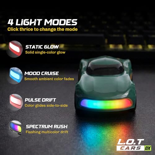 L.O.T TOYS L.O.T Cars Dash Mini RC Drift Car 1:64 Scale Green - Image 5