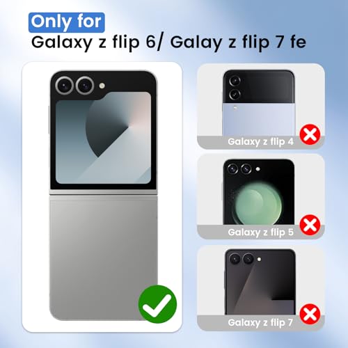 Ruky for Z Flip 6 Case, with Built-in Screen Protector, Mint Green by Ruky - Used condition - Image 2