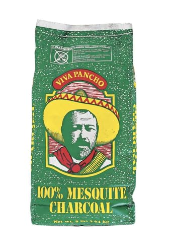8 LB Bag of Authentic & Natural 100% Mesquite LUMP Charcoal,...