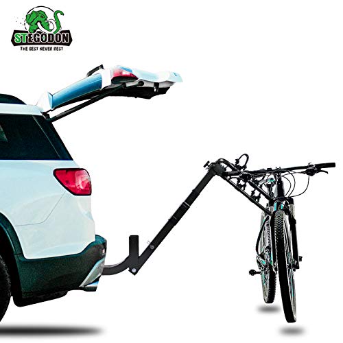 STEGODON 4 Bike Hitch Rack 2\'\' Hitch Receiver Heavy Duty Bicycle Carrier Racks with Dual Compound Spine Shield Hitch Mount Double Foldable Rack for Cars,Trucks, SUV,Hatchback RV,Tow Hitch and Minivans - Thumbnail 6